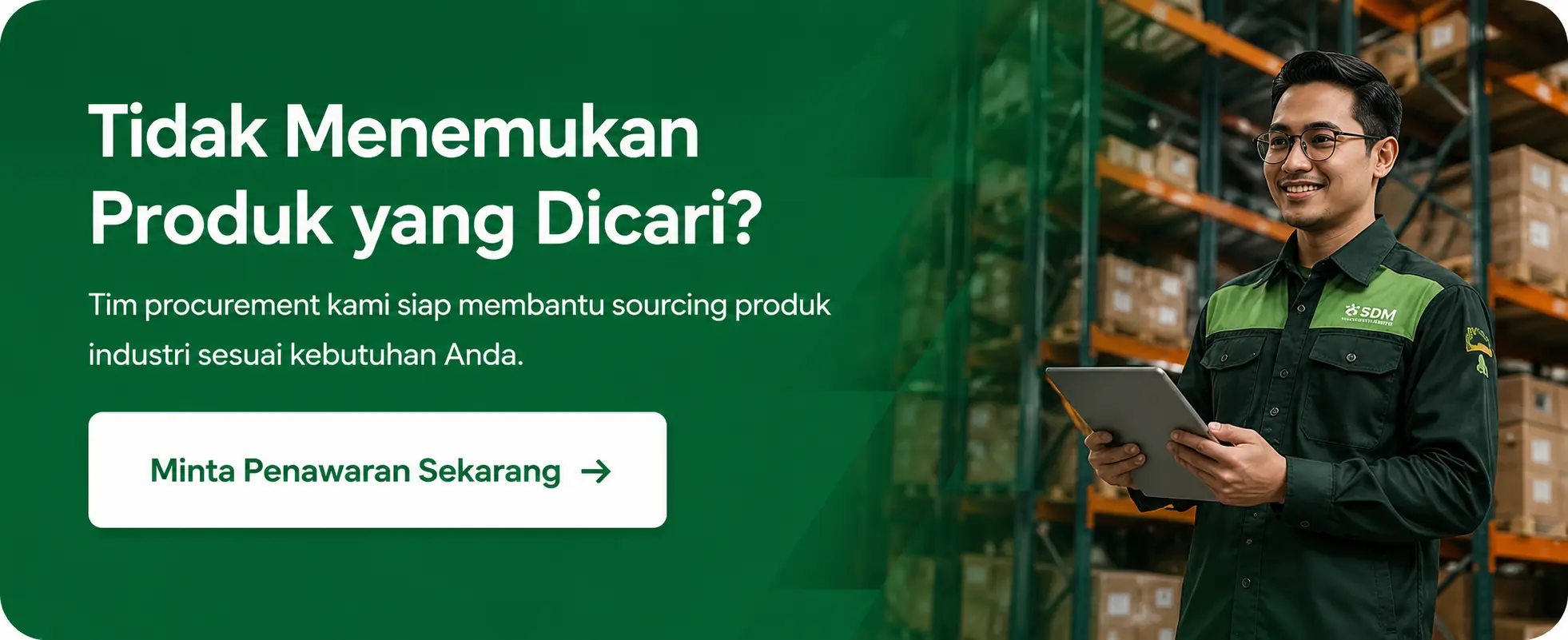 banner cta layanan pengadaan material industri